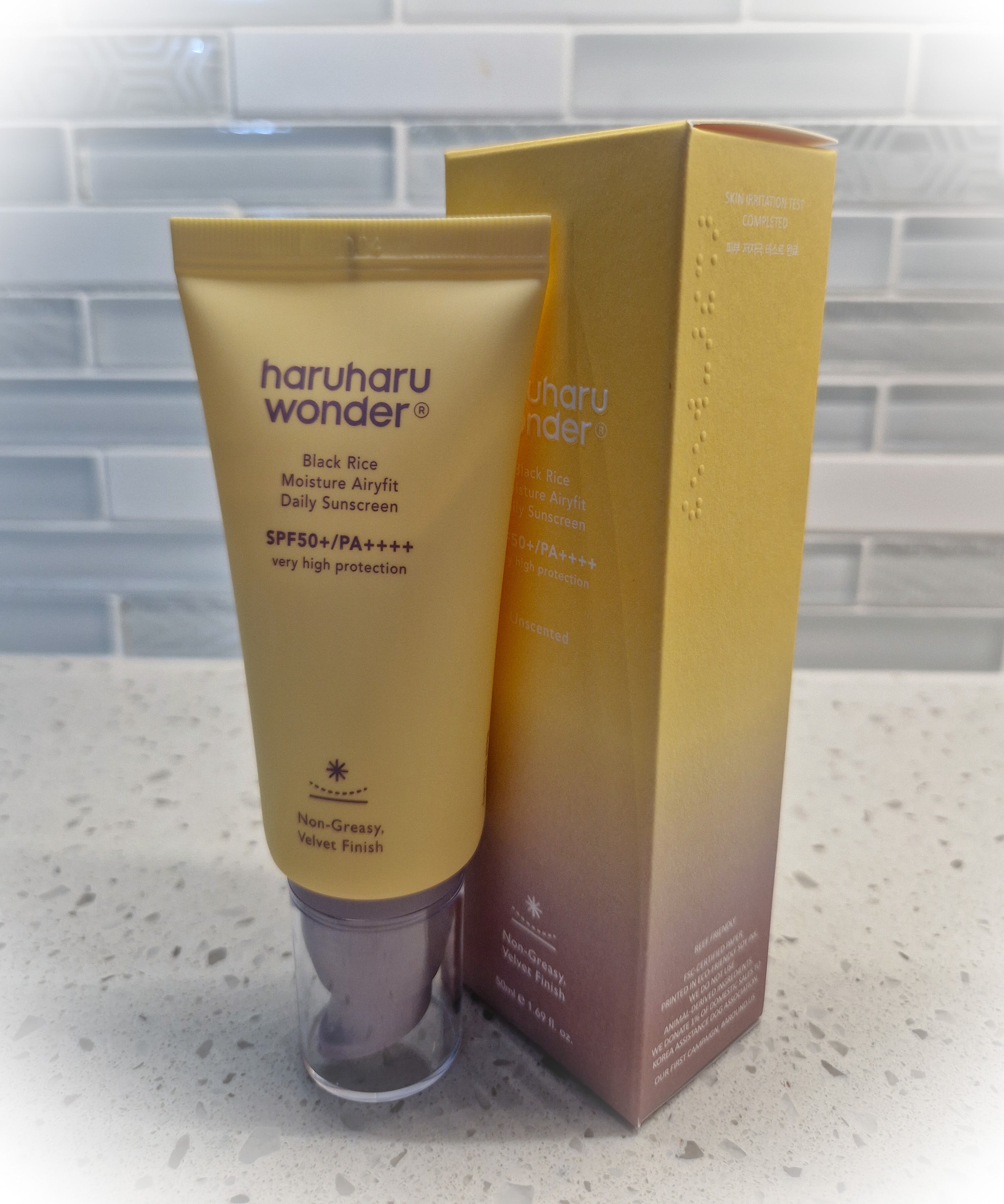 Haruharu WONDER - Black Rice Moisture Airyfit Sunscreen SPF50+/PA++++