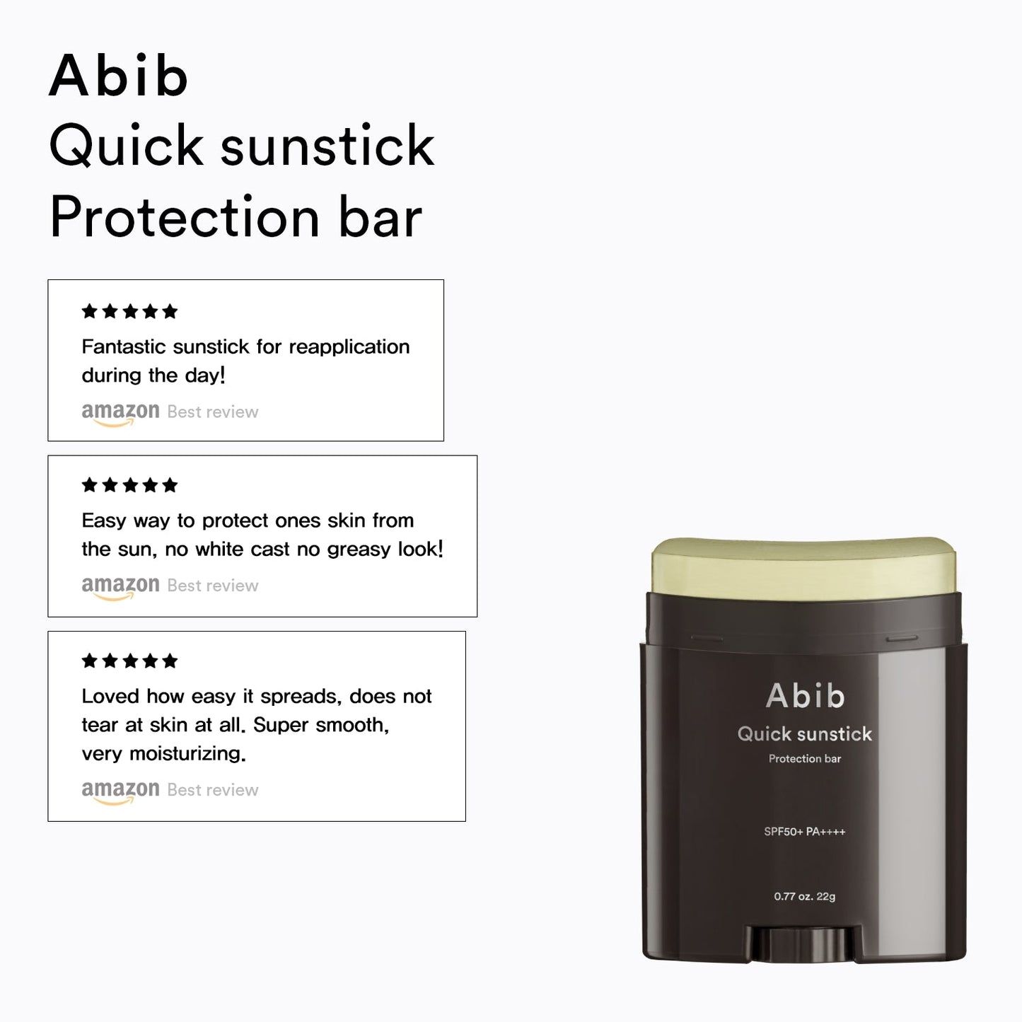 Abib - Quick Sunstick Protection Bar SPF50+ PA++++ original Korean