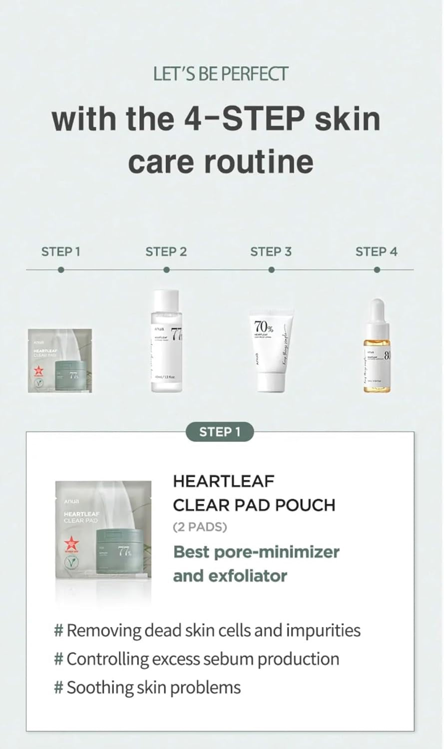 ANUA - Heartleaf Soothing Trial Travel Kit 4pcs – The SkinCare