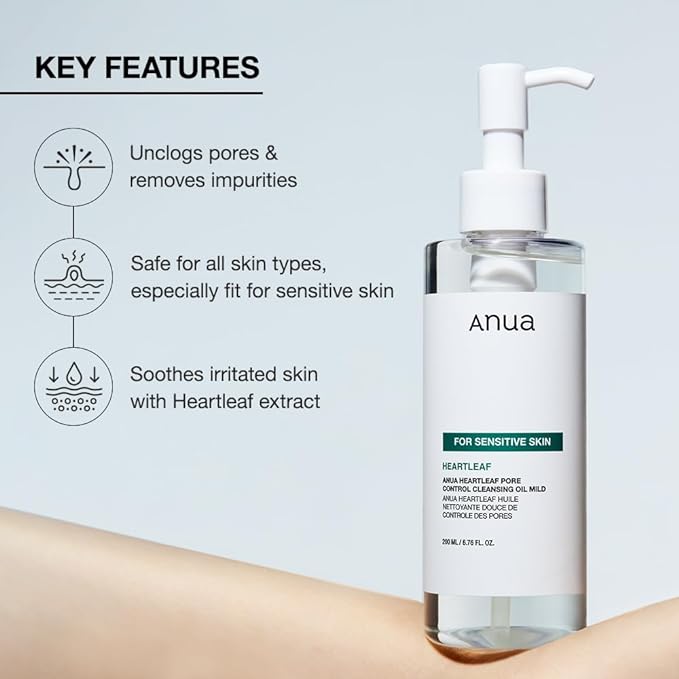 Anua - Heartleaf Pore Control Cleansing Oil Mild - original Korean