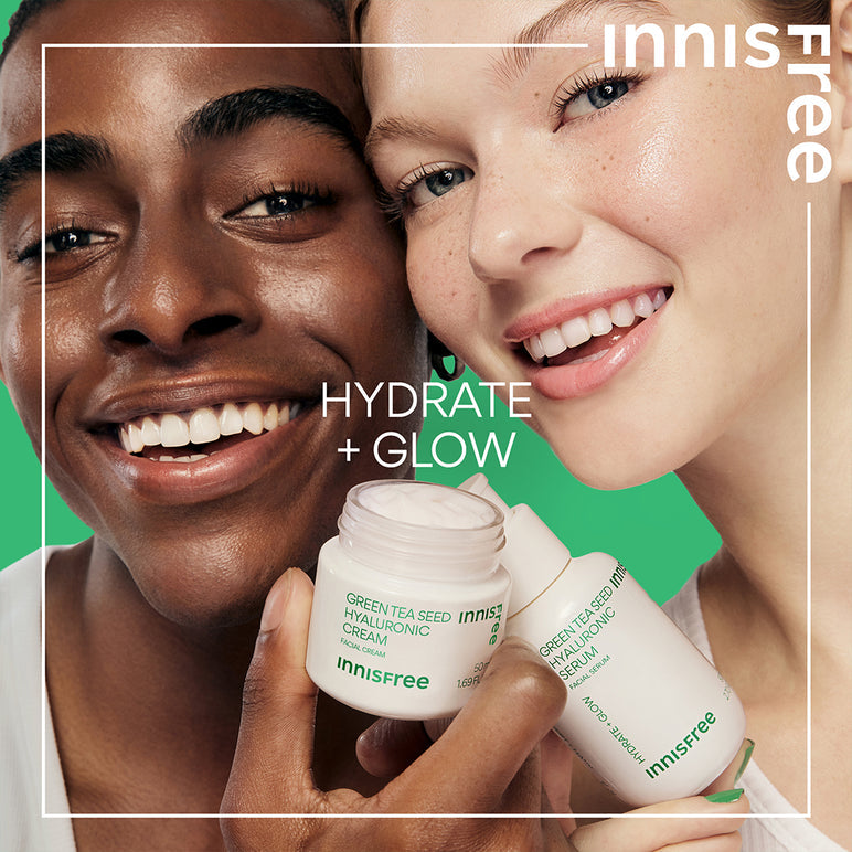 innisfree - Green Tea Seed Hyaluronic Cream Hydrate + Glow