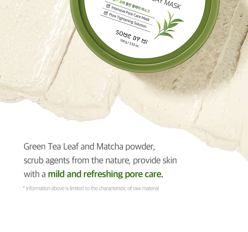 SOME BY MI - Super Matcha Pore Clean Clay Mask - Korean - The SkinCare