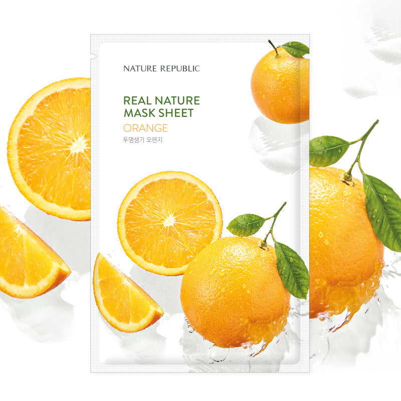 NATURE REPUBLIC - REAL NATURE Mask Sheet Orange - original Korean