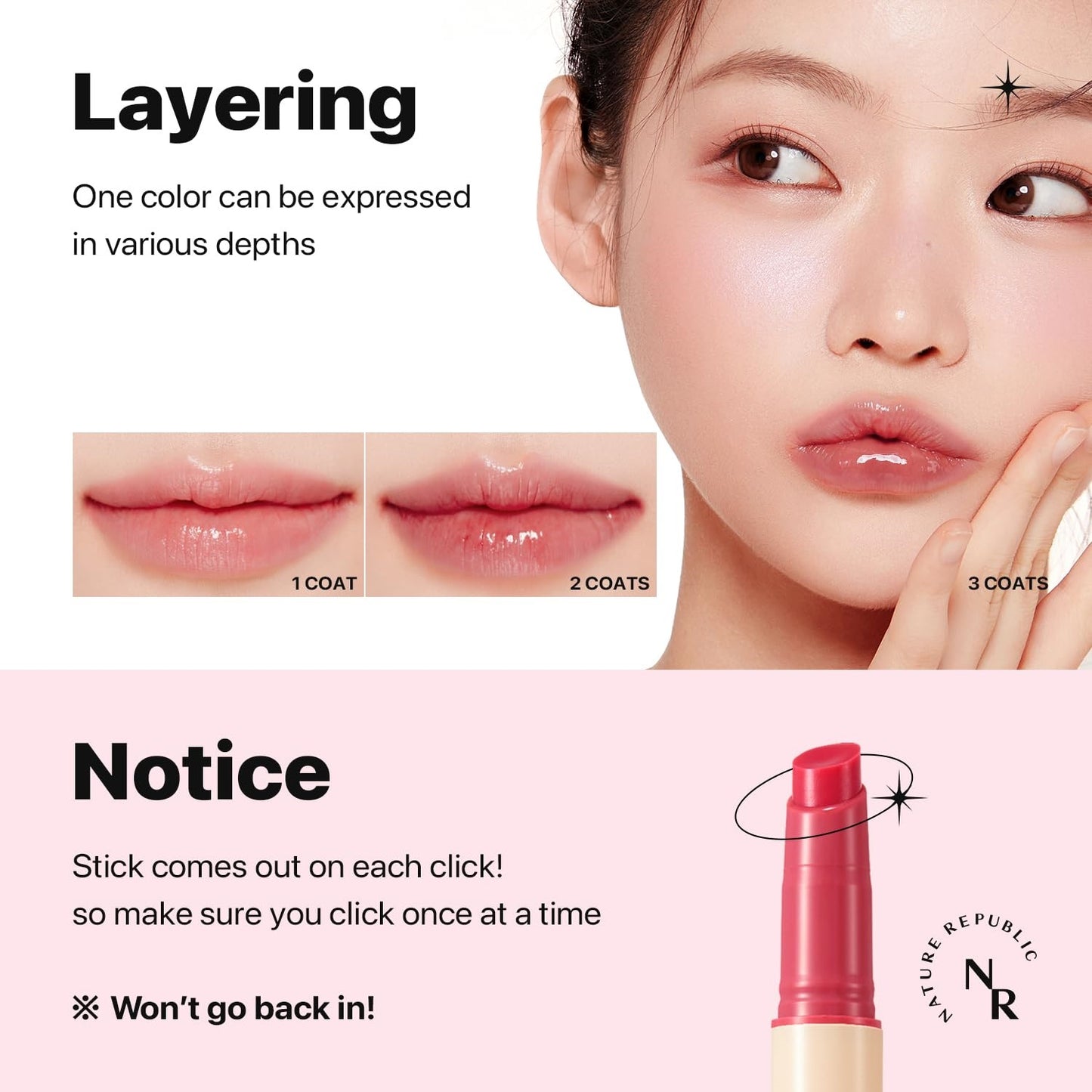 NATURE REPUBLIC - Honey Melting Lip - Berry - Original Korean