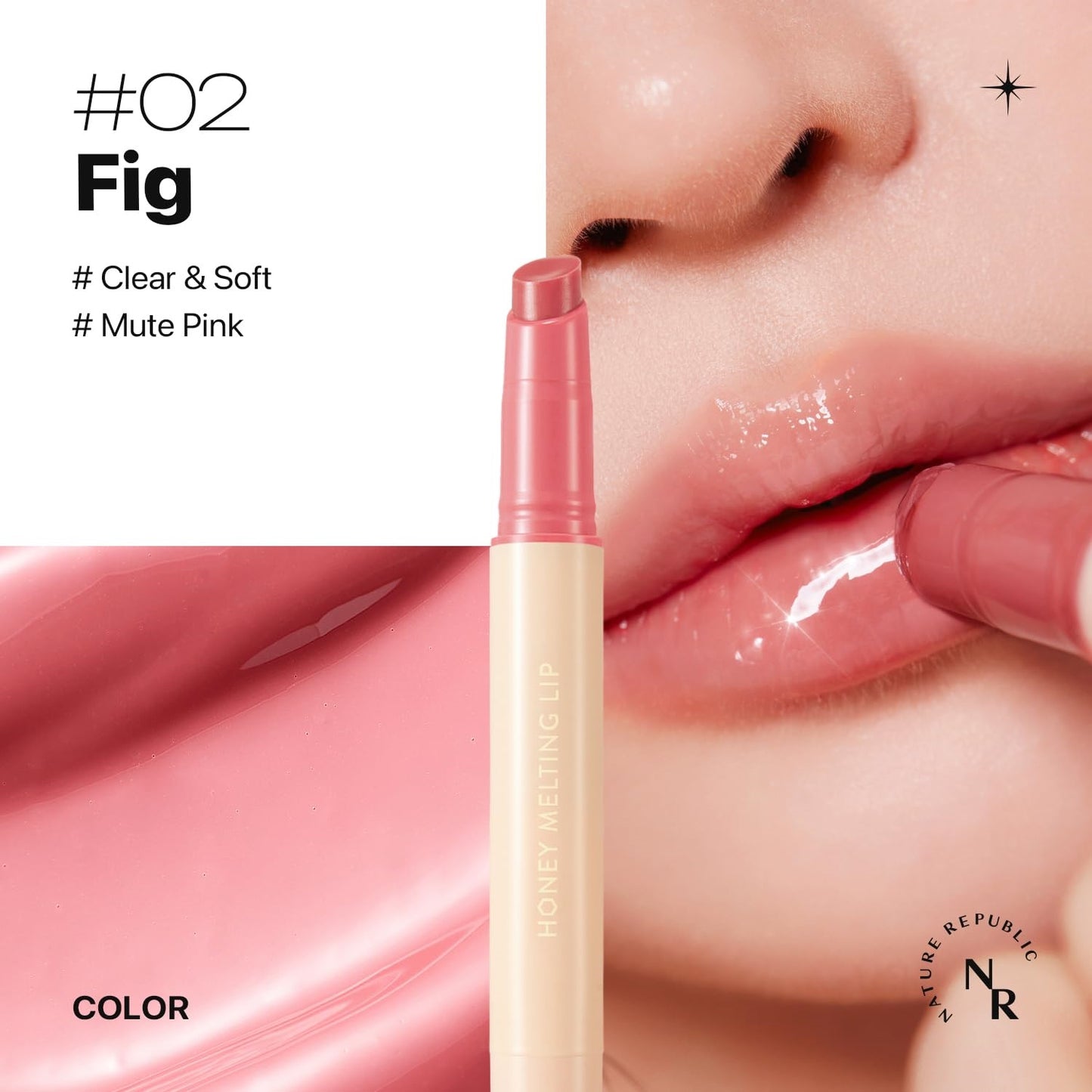 NATURE REPUBLIC - Honey Melting Lip - FIG - Original Korean