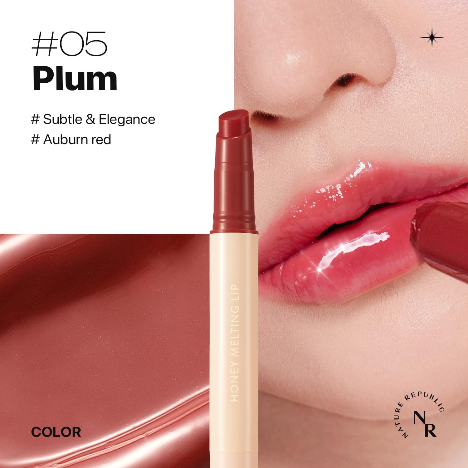 NATURE REPUBLIC - Honey Melting Lip - Plum