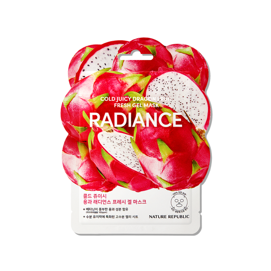 NATURE REPUBLIC - COLD JUICY Dragon Fruit Radiance Fresh Gel Mask - original Korean