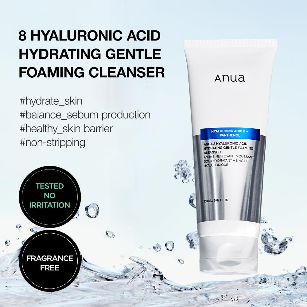 ANUA - 8 Hyaluronic Acid Hydrating Gentle Foaming Cleanser 150 ml