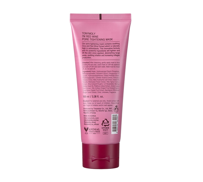 I'm Red Wine Pore Tightening Mask - Korean - The SkinCare