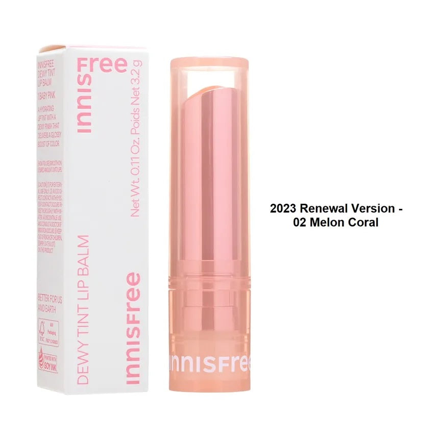 innisfree - Dewy Tint Lip Balm - Melon Coral