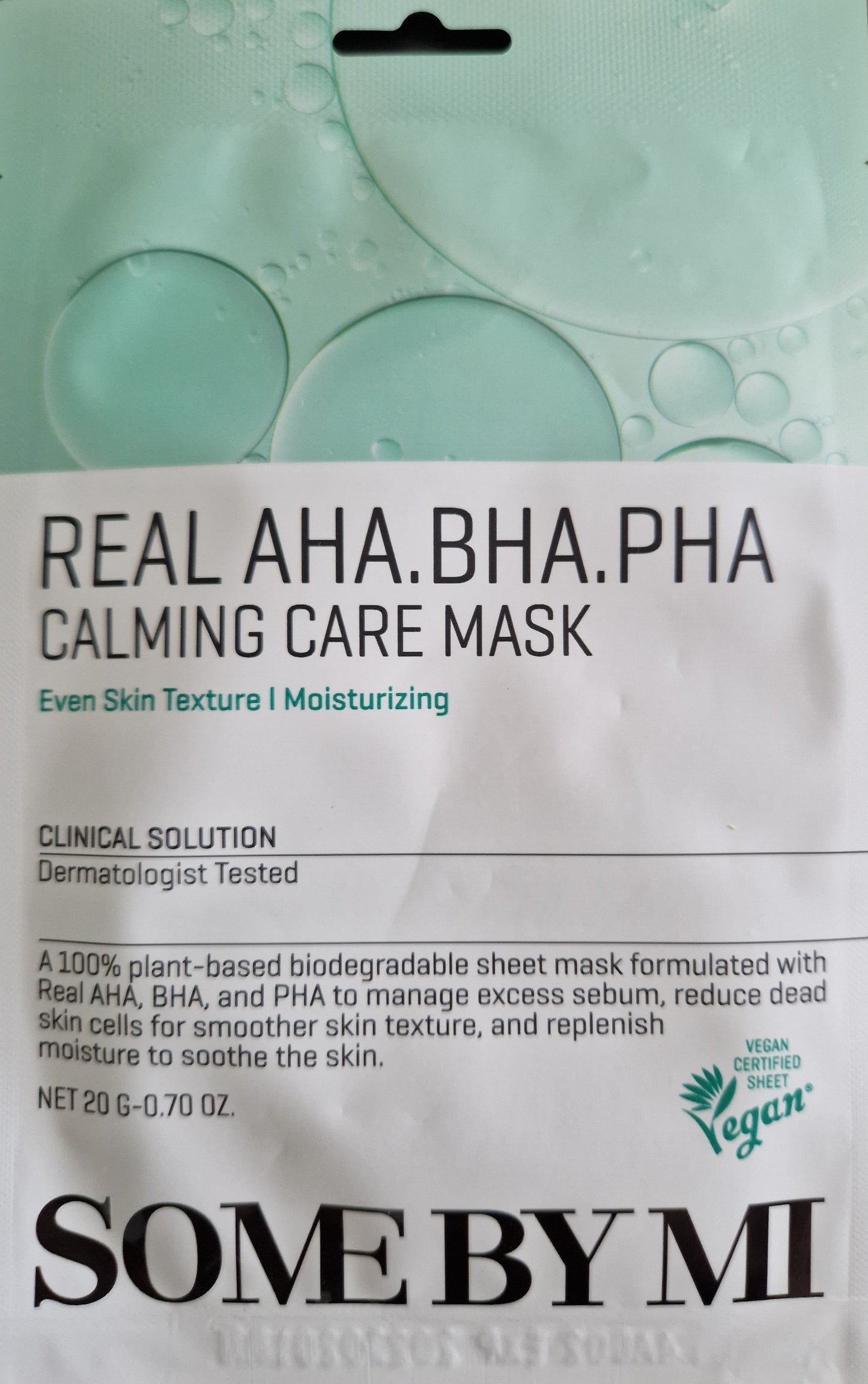 SOME BY MI Real Aha Bha Pha Calming Care Mask - Korean